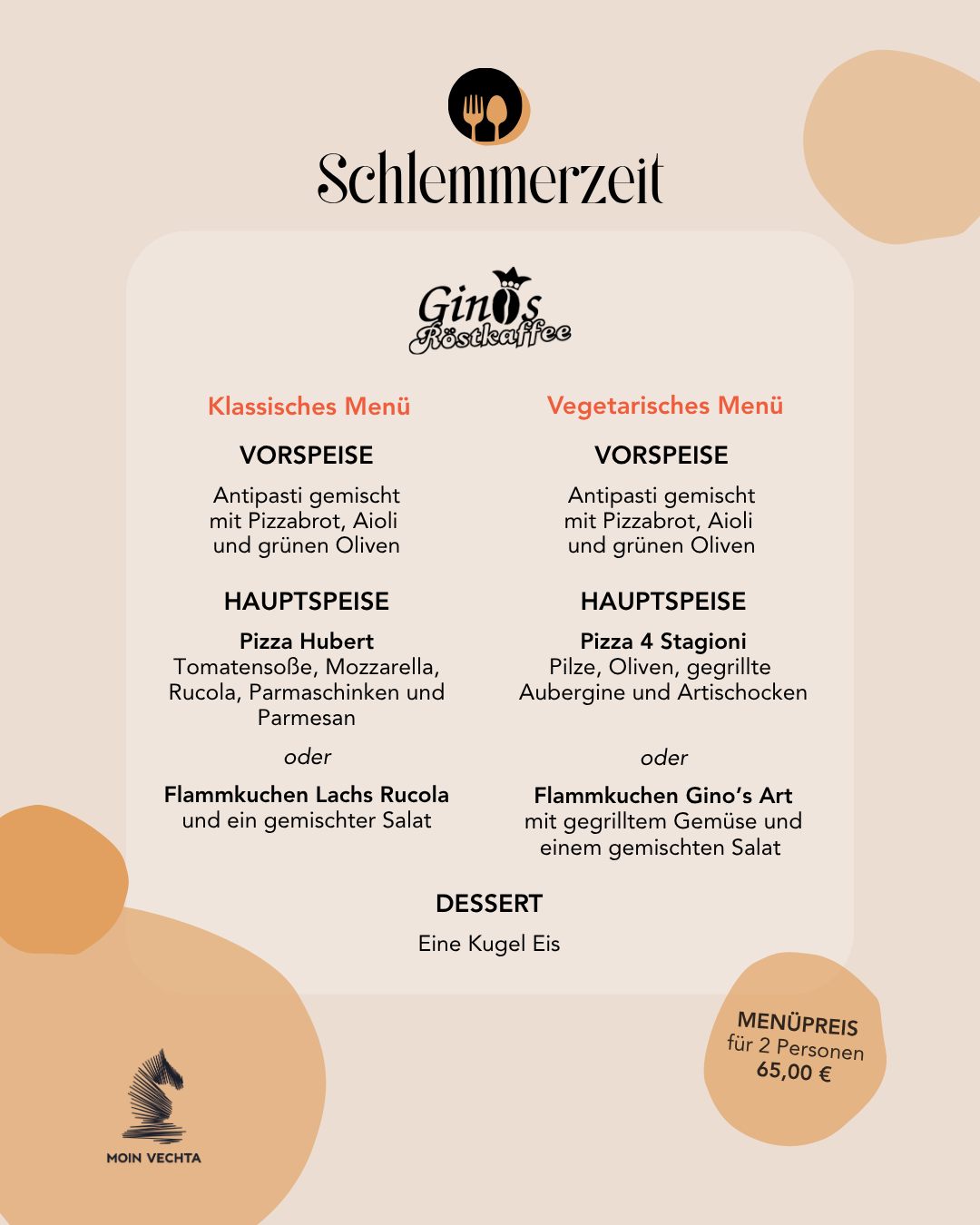 Gino Vechta Schlemmerzeit Menü