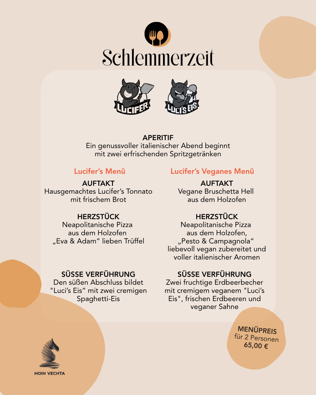 Lucifer Vechta Schlemmerzeit Menü
